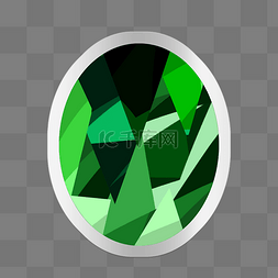 绿色的水晶宝石 