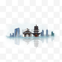 苏州图片图片_手绘苏州地标建筑