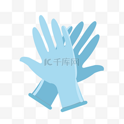 医用手套图片_一双蓝色的医用手套