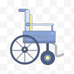医疗器械轮椅插画