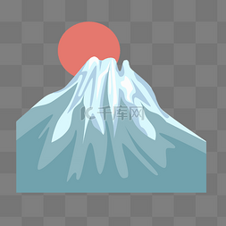 日本富士山太阳图片_日本富士山太阳 