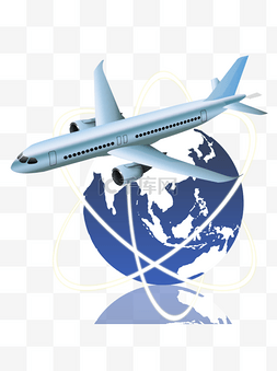 飞过地球的飞机商务旅行环球信息