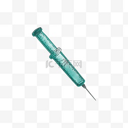 医生护士海报图片_冷色调打针针筒疫苗
