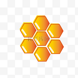蜂蜜品种图片_农场蜂窝矢量插画