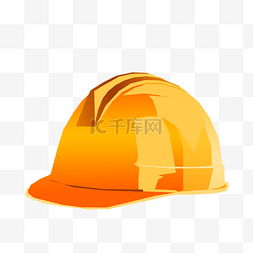 黄色安全帽图片_手绘工程安全帽插画