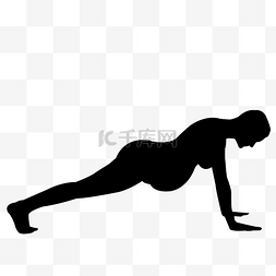 孕妇锻炼图图片_做运动的孕妇矢量图
