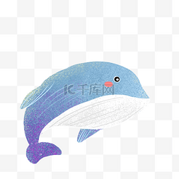 大型动物图片图片_蓝色的鲸鱼免抠图