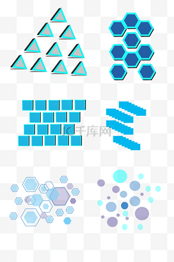 科技文明图片_科技不规则多边形