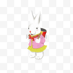 小清新小兔子图片_可爱卡通兔子