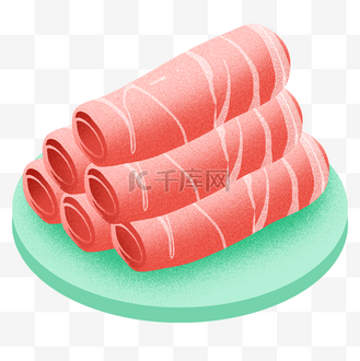 羊肉卷青椒食物个人vip和企业vip免费下载下载png插画国潮麻辣火锅
