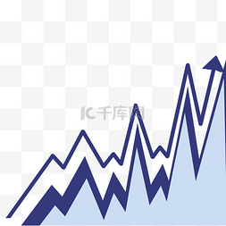 股市上升图图片_蓝色股市分析图
