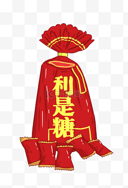 新年糖果图片_手绘新年糖果