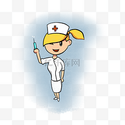 医疗小护士打针女护士红十字白衣