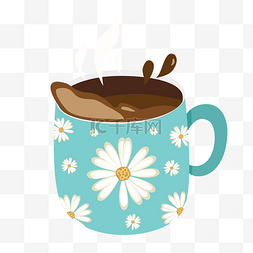 菊花咖啡杯