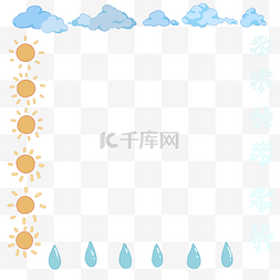 天气元素边框图片_ 天气边框