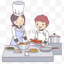 中国美食文化图片_手绘海鲜螃蟹插画