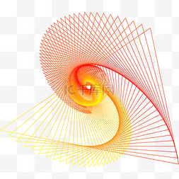 炫彩动感线条梦幻图片_几何曲线渐变 