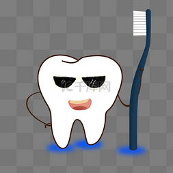 拿牙刷的牙齿图片_牙齿拿着牙刷大笑