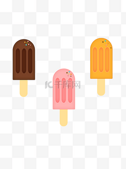 夏日图片_处暑冰棍雪糕巧克力夏天冰激凌清