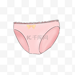 粉色女士内裤插画