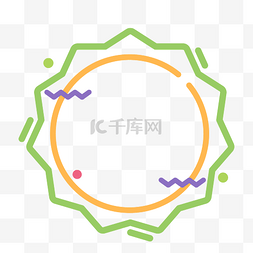 框简约大图片_矢量绿色简约优惠券边框