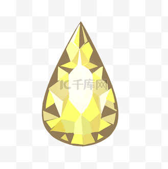 钻石菱形切割图片素材_黄色菱形钻石