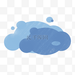天气云朵图片_蓝色云朵卡通图案