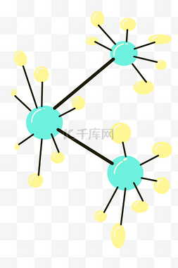 蓝色化学碳链 