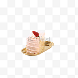 草莓实拍素材图片_实拍美味糕点草莓奶油蛋糕