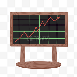 金融科技互联网图片_手绘走势数据插画