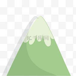 绿色山峰png图片_卡通绿色山峰下载扁平