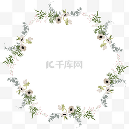 扁平化白色图片_矢量卡通扁平化白色花朵植物花卉