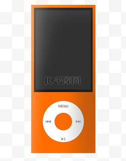 MP3图片_ 橙色电子MP3 