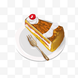 小清新蛋糕海报图片_手绘蛋糕png素材