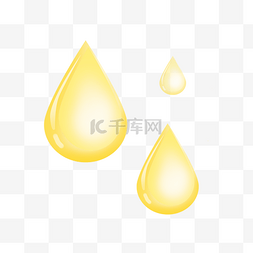 金色食用油元素图片_金色橄榄油滴