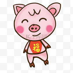 2019金猪送福图片_2019猪年新年质感风格金猪送福