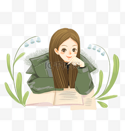 人物看书学习图片_热爱学习逢考必过看书美女