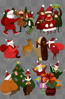 梦幻童话圣诞图片_圣诞节卡通手绘风合集