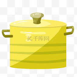 厨具电饭锅图片_手绘黄色电饭锅