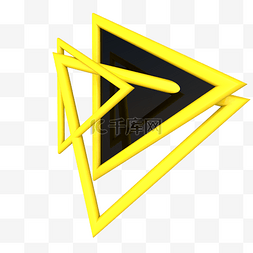 创意不规则几何图片_三角形装饰