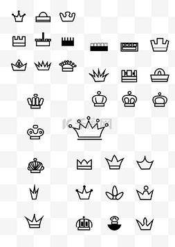 多种皇冠样式排行榜图标