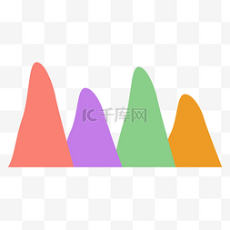 柱状分析图表图片_商务矢量数据分析曲线图