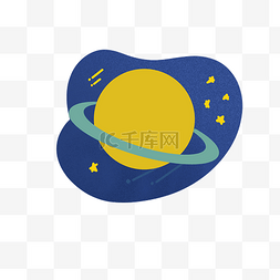 哥哥动画图片_卡通手绘黄色的星球