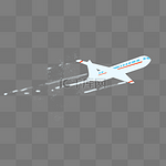 航空飞机模型插画