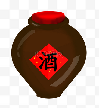 酒坛插画图片_酒坛插画素材-酒坛插画图片大全-千库网