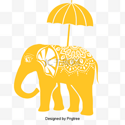 泰国文化图片_白象、泰国兽、白象图案