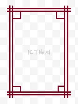 古代窗框边框图片_中国风复古边框直接框png下载