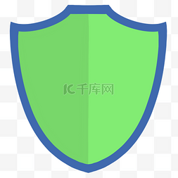 绿色安全护盾图片_绿色简单盾牌素材免抠