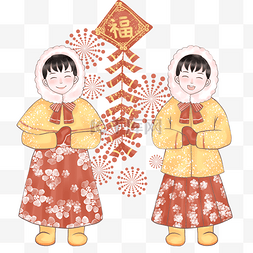 新年烟花2019图片_烟花爆竹大拜年喽