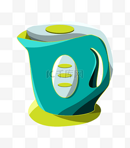 绿色电水壶 